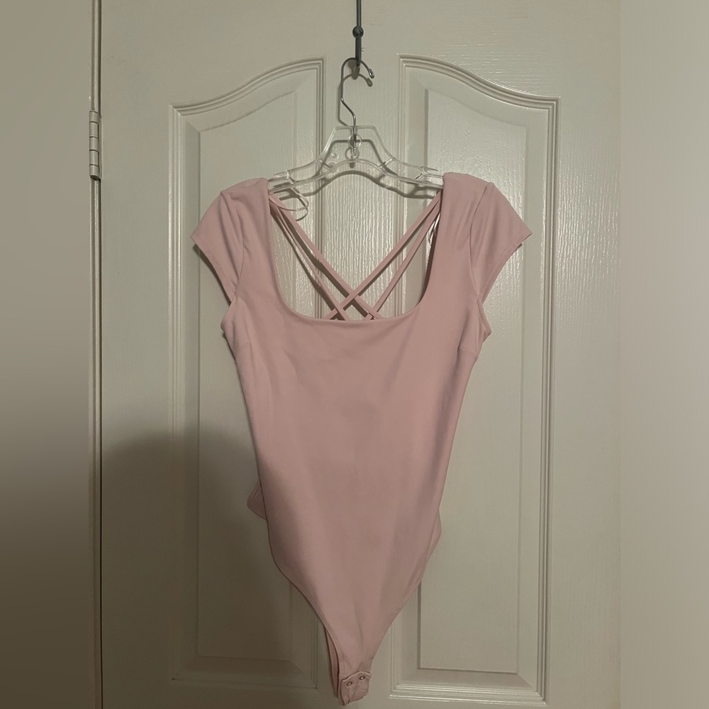 Pink Backless Bodysuit From Garage